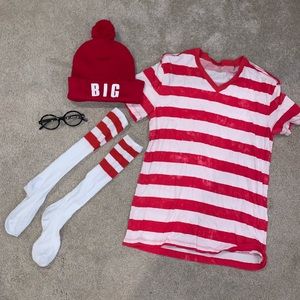 Where’s Waldo halloween costume big/Little